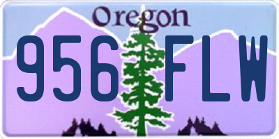 OR license plate 956FLW