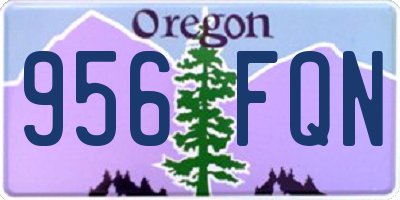 OR license plate 956FQN