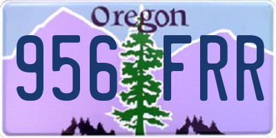 OR license plate 956FRR
