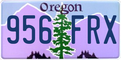OR license plate 956FRX