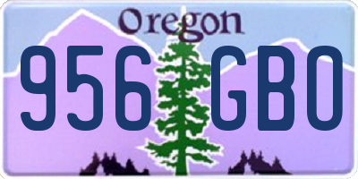 OR license plate 956GBO