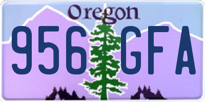 OR license plate 956GFA