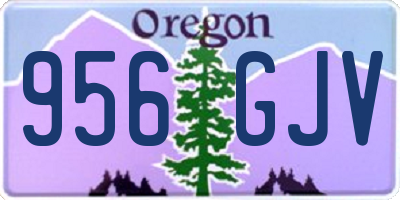 OR license plate 956GJV