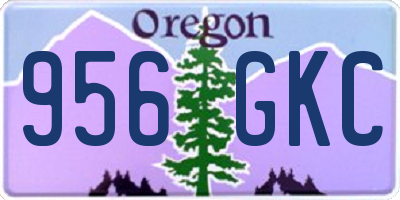 OR license plate 956GKC