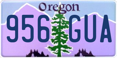 OR license plate 956GUA