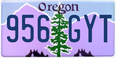 OR license plate 956GYT