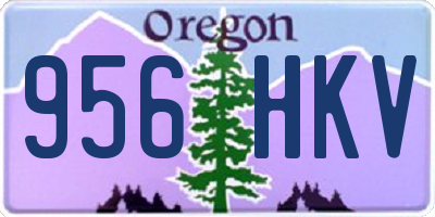 OR license plate 956HKV