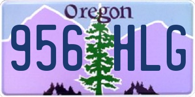 OR license plate 956HLG