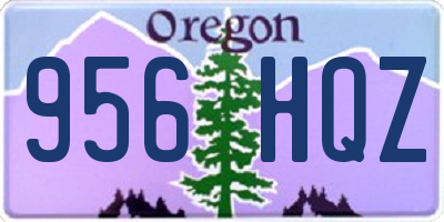 OR license plate 956HQZ