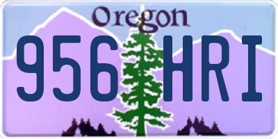 OR license plate 956HRI