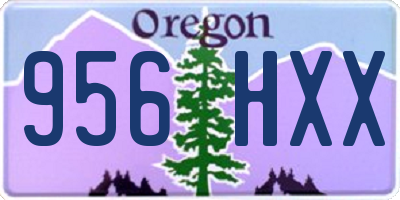 OR license plate 956HXX