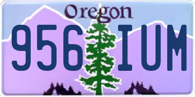 OR license plate 956IUM