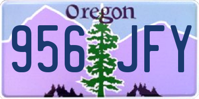 OR license plate 956JFY