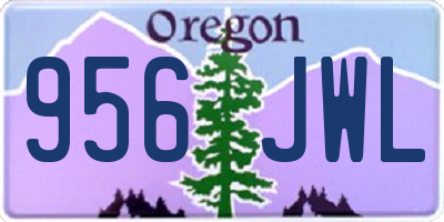 OR license plate 956JWL