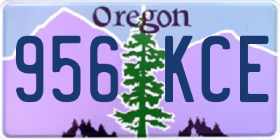 OR license plate 956KCE
