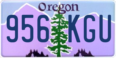 OR license plate 956KGU