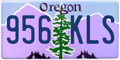 OR license plate 956KLS
