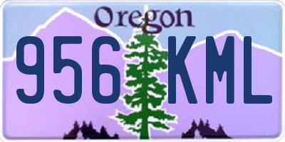 OR license plate 956KML