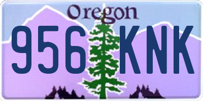 OR license plate 956KNK