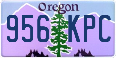 OR license plate 956KPC