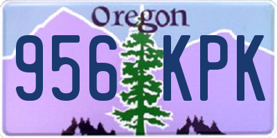 OR license plate 956KPK