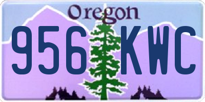 OR license plate 956KWC