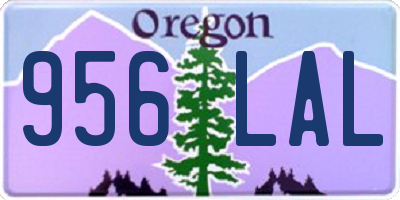 OR license plate 956LAL