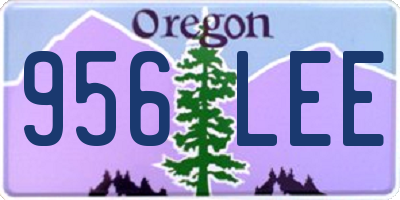 OR license plate 956LEE