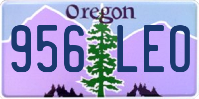 OR license plate 956LEO