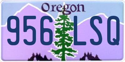 OR license plate 956LSQ