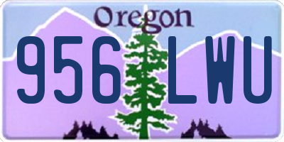 OR license plate 956LWU