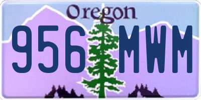 OR license plate 956MWM