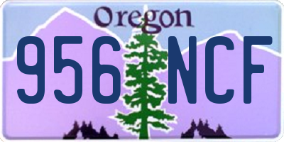 OR license plate 956NCF
