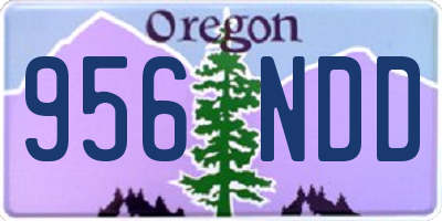OR license plate 956NDD