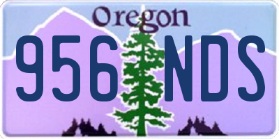 OR license plate 956NDS