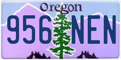 OR license plate 956NEN
