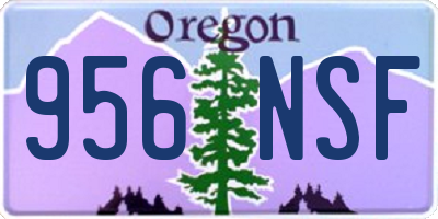 OR license plate 956NSF