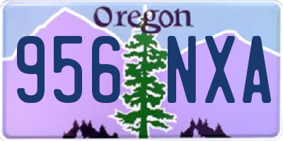 OR license plate 956NXA