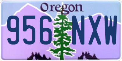OR license plate 956NXW