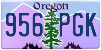 OR license plate 956PGK