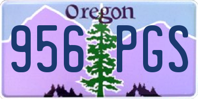 OR license plate 956PGS