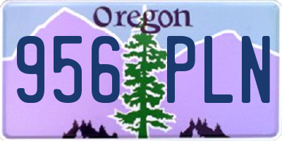 OR license plate 956PLN