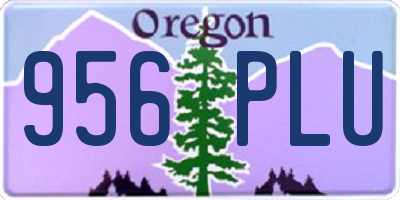 OR license plate 956PLU