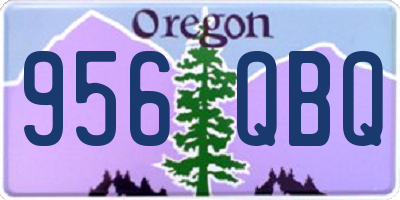 OR license plate 956QBQ