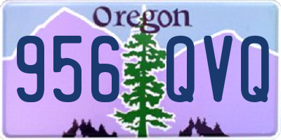 OR license plate 956QVQ