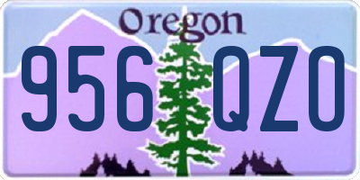 OR license plate 956QZO