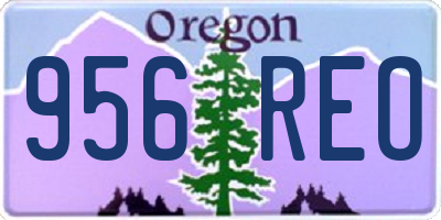 OR license plate 956REO