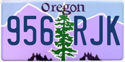 OR license plate 956RJK