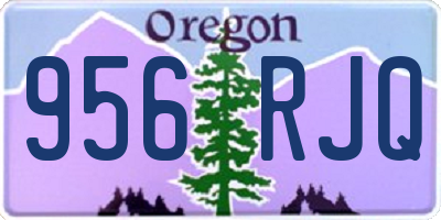OR license plate 956RJQ