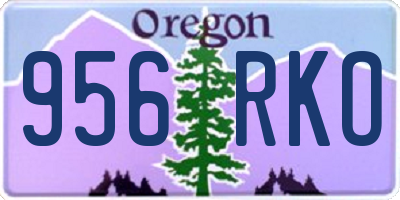 OR license plate 956RKO